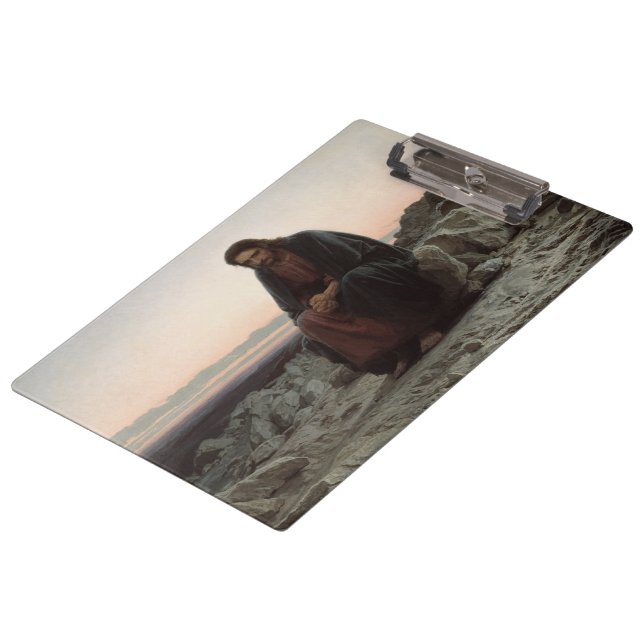 Pranchetas Cristo na Natureza Selvagem (por Ivan Kramskoi) (Inclinado)