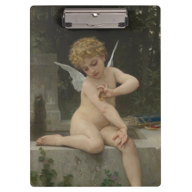 Pranchetas Cupido com borboleta (por Bouguereau) (Frente)
