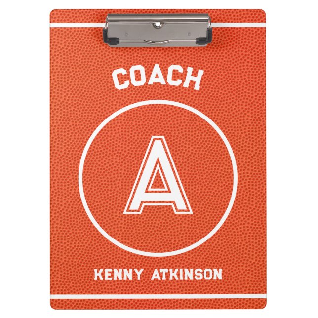 Pranchetas Custom Basketball Textured Coach Sporty (Frente)