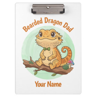 Pranchetas Custom Bearded Dragon Dad Clipboard