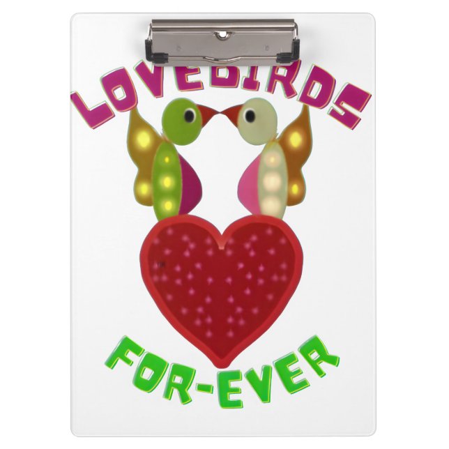 Pranchetas Custom Lovebirds Heart Gift Classic Playing Cards (Frente)