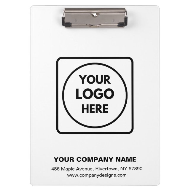 Pranchetas Custom Modern Minimalist Logo clipboard (Frente)