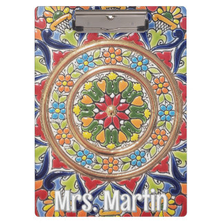 Pranchetas Customizable Vintage Spanish Tile