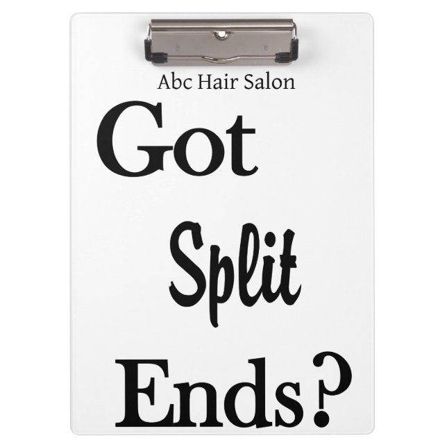 Pranchetas Cute Beauty Salon Barbershop Clipboard  (Frente)