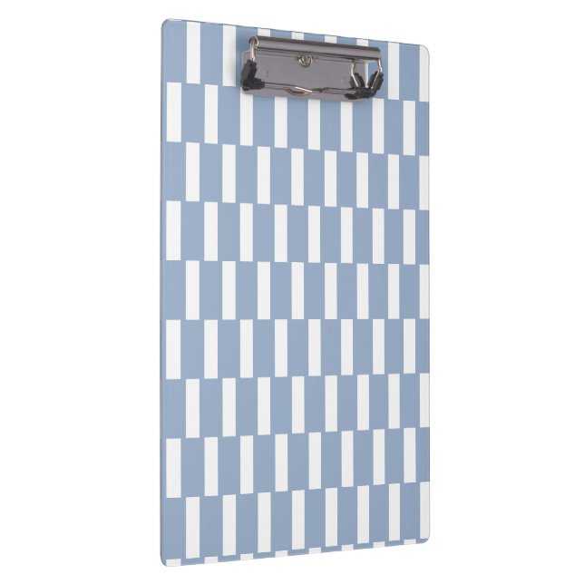 Pranchetas Cute Blue & White Stripe Clipboard  (Direita)