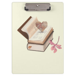 Pranchetas Cute book withe map heart and flower