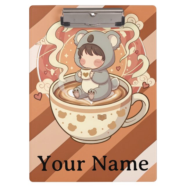 Pranchetas Cute Chibi Koala Adventure Professional (Frente)