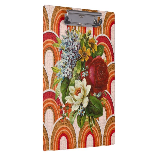 Pranchetas Cute Colorful Floral Clipboard  (Direita)