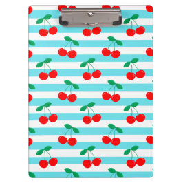Pranchetas Cute Vintage Verão Cerejas e Listras
