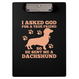 Pranchetas Dachshund É Meu Verdadeiro Amigo