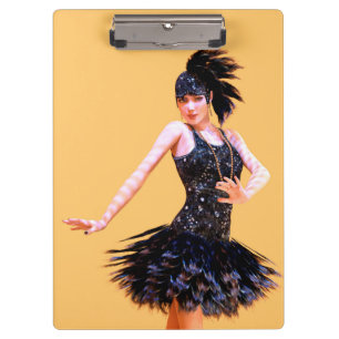 Pranchetas Dança Flapper Vintage