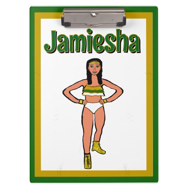 Pranchetas Dançarino Branco Dourado Verde #2 (Frente)