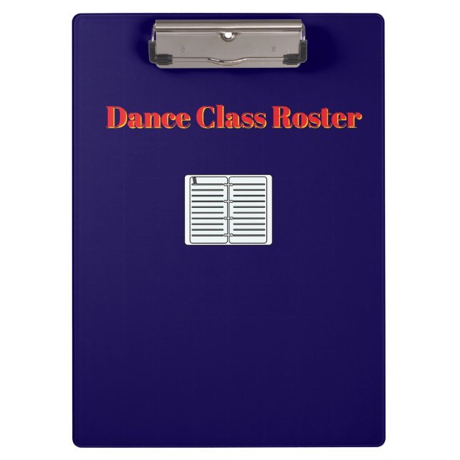 Pranchetas Dance Class Roster (Frente)