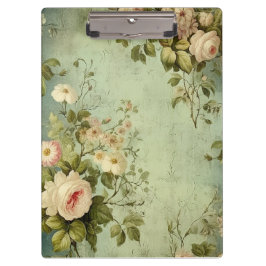 Pranchetas Decoupagem de Flor de Rosa Floral Vintage