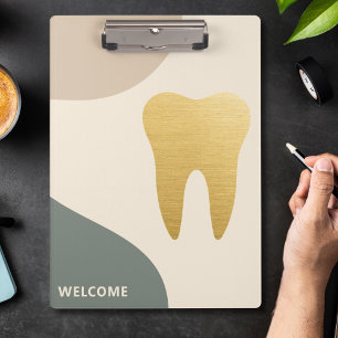 Pranchetas Dente Dourada Mínima Moderna