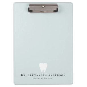 Pranchetas Dentista Dentes Brancos Azul Claro