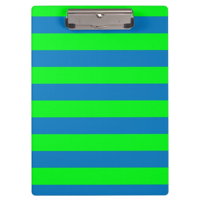 Pranchetas Desenho de Listras Azuis e Verdes (Frente)