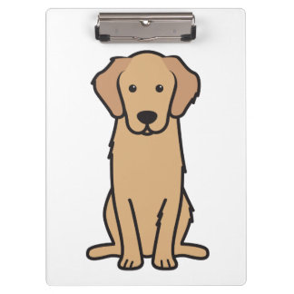 Pranchetas Desenhos animados do cão do golden retriever