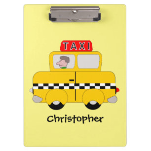 Pranchetas Design amarelo personalizado do táxi