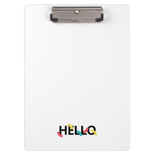 Pranchetas Design de Alô moderno, divertido, divertido e colo (Frente)