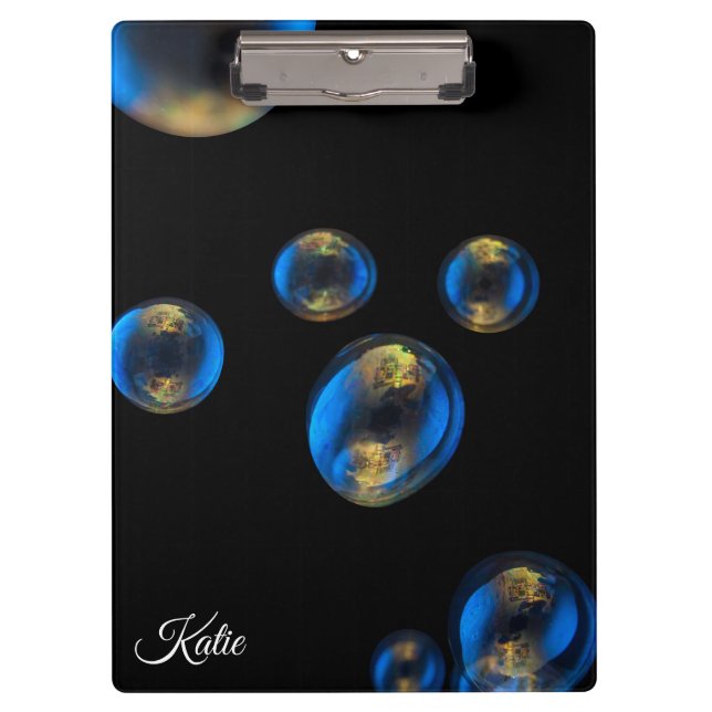 Pranchetas Design de bolhas de sabão personalizadas (Frente)
