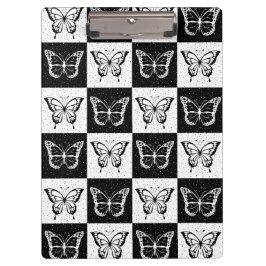 Pranchetas Design de borboleta branca-preta com controlo