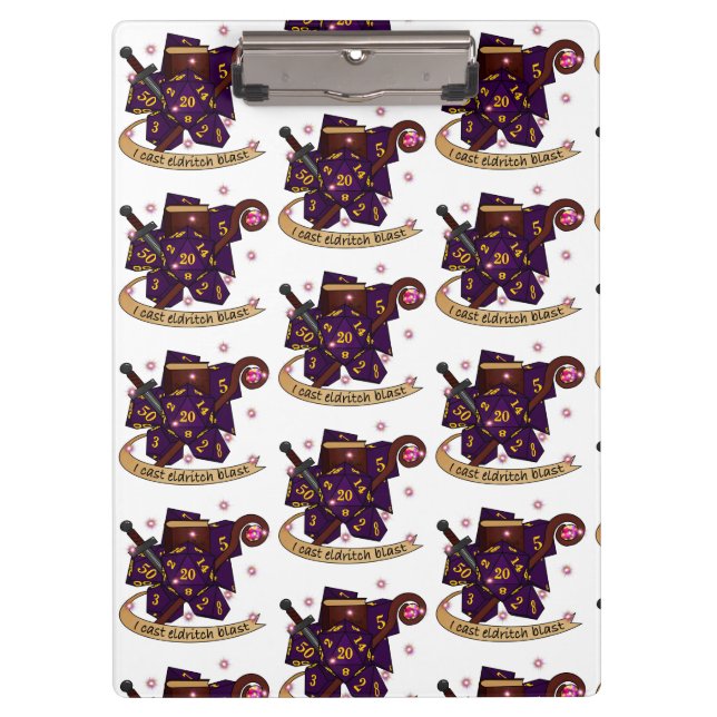 Pranchetas Design de Dice de Warlock (Frente)