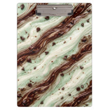 Design de Mármore de Milkshake de Chocolate com Ho