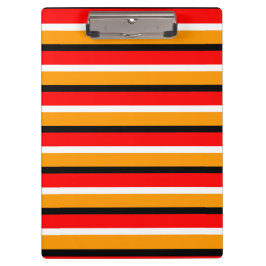 Pranchetas Design de Padrão de Faixa Laranja Vermelha