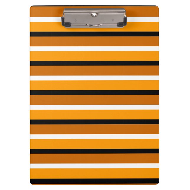 Pranchetas Design de Padrão de Stripes Castanho Laranja (Frente)