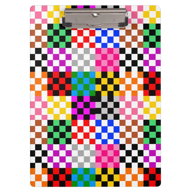Pranchetas Design de padrão de verificação de patch multicolo (Frente)