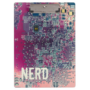 Pranchetas Design do nerd do circuito vermelho