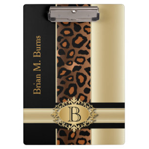 Pranchetas Design executivo Champagne do leopardo do