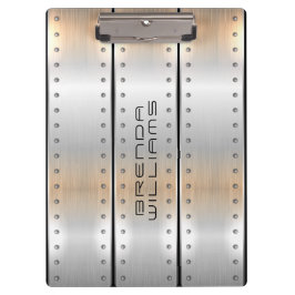 Pranchetas Design geométrico de textura em alumínio escovado