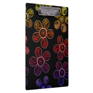 Pranchetas Design Groovy das flores do arco-íris