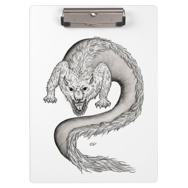 Pranchetas Design preto e branco do Wolfdragon (Frente)