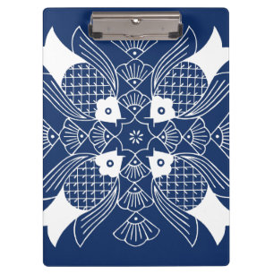 Pranchetas Design subaquático dos peixes com fundo azul