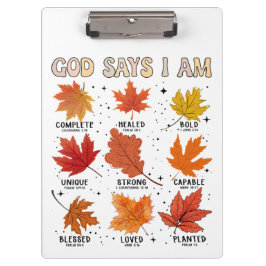 Pranchetas Deus disse que eu vou cair no outono colheita Graç