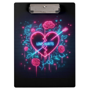 Pranchetas Dia de os namorados Ama Machuca Neon Heart