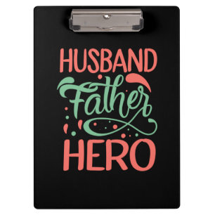Pranchetas dia de os pais Husband Padre Hero