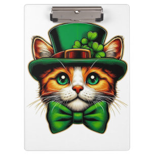 Pranchetas Dia de São Patrício, gato/gatinho