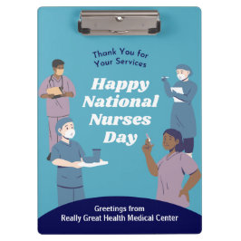 Pranchetas Dia Nacional de Enfermeiros Personalizável