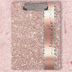 Pranchetas Diamond Bling Glitter Calliografia Nome Rosa Doura (Criador carregado)