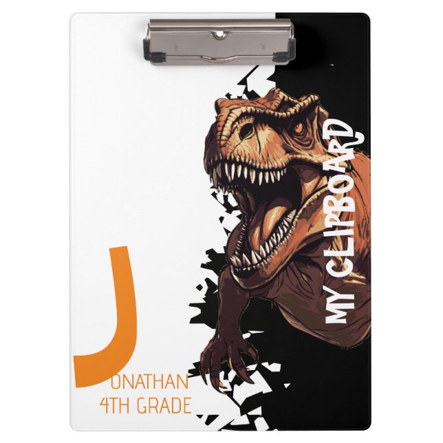 Pranchetas Dinossauro Feroz T-Rex Crianças (Frente)