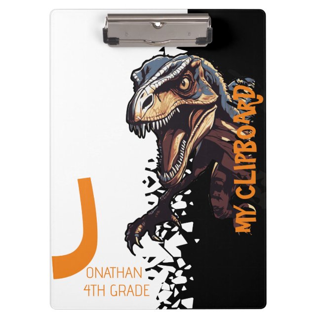 Pranchetas Dinossauro Feroz Velociraptor Crianças (Frente)