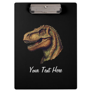 Pranchetas Dinossauro Verde Vermelho Personalizado T-Rex Tyra