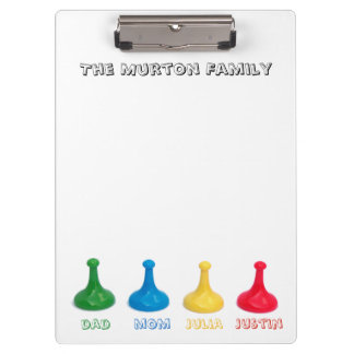 Pranchetas Divertido Jogo de Família Personalizado Nome