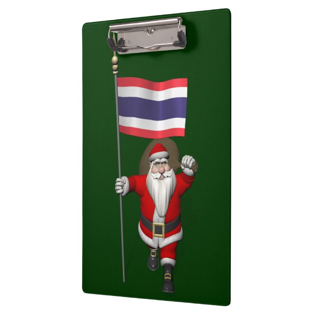 Pranchetas Doce Papai Noel Com Bandeira Da Tailândia (Esquerda)