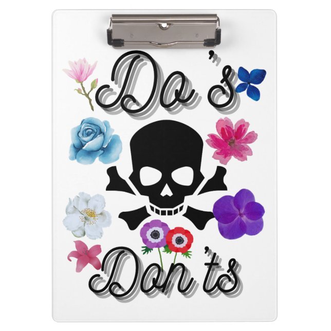 Pranchetas Do's e Don'ts (Frente)