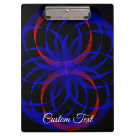 Pranchetas Double Blueberry Color Geometric Clipboard